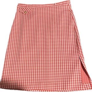 Vintage Plaid Pencil Skirt